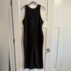 Black One Piece, Sleeveless Romper